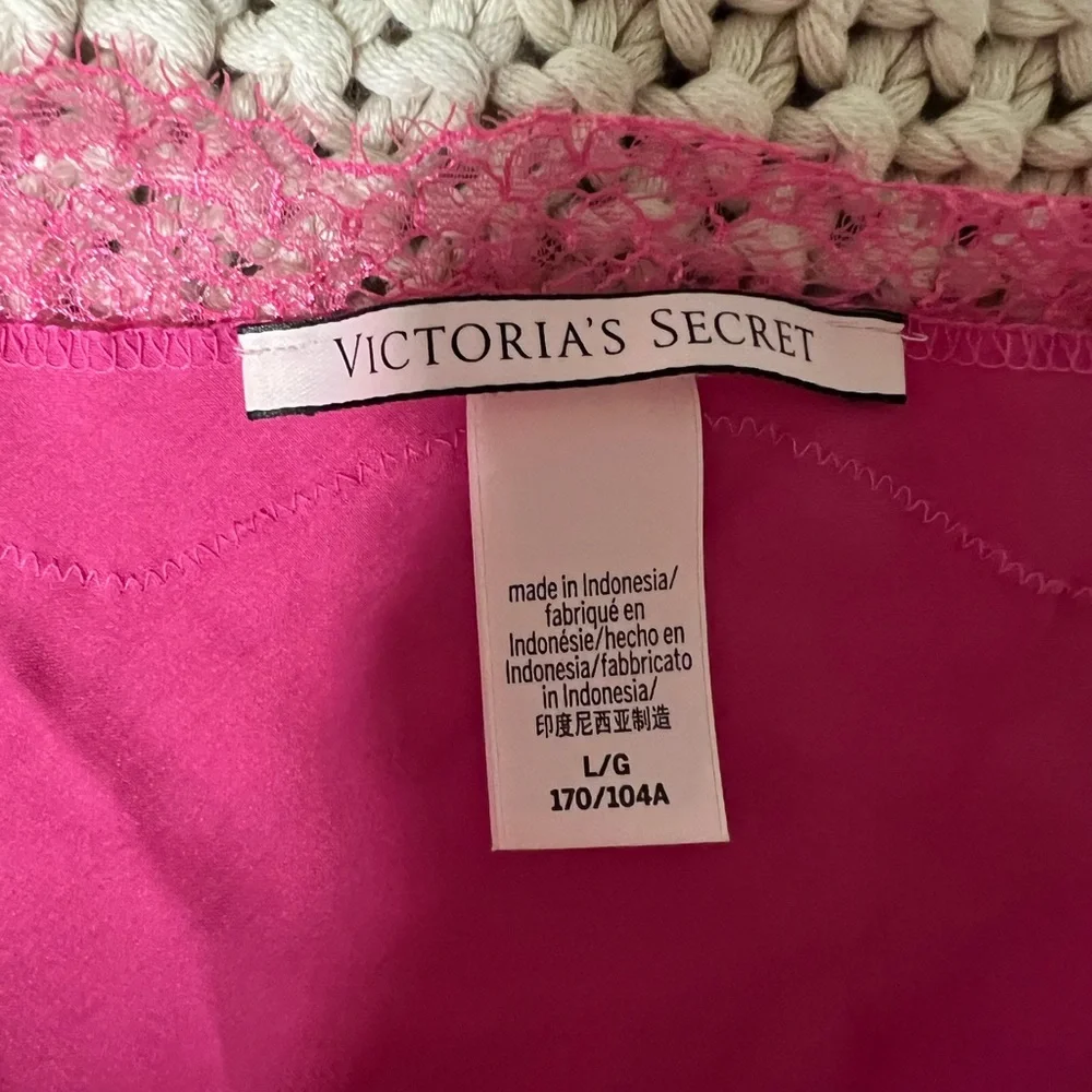 Victoria's Secret Fuchsia Lace Slip